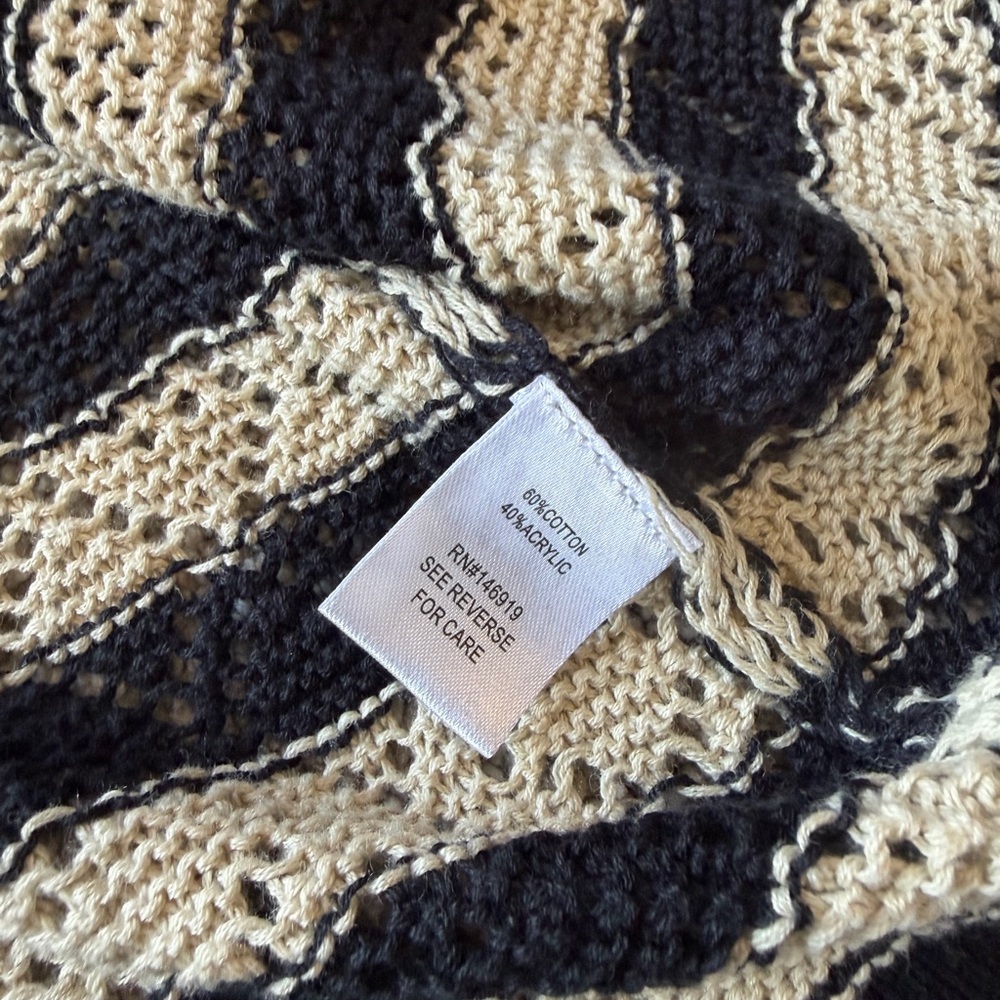 Women’s Freshman 1996 Black and Cream Striped Set- Size Small - Picture 5 of 6